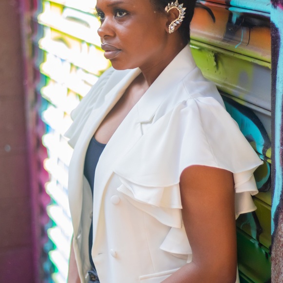 Ruffled Blazer - Picture 1 of 3
